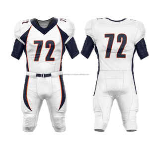 Uniformes de Fútbol Americano Personalizados OEM, Unisex, Tallas Grandes, Conjunto Corto, Nuevo Diseño, Impresión Personalizada, Económicos y Transpirables - Product Image 5