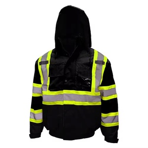 Overol de Trabajo de Seguridad de Algodón de Talla Grande al por Mayor, Resistente al Viento, para Clima Frío Extremo, Forrado Térmicamente, de Alta Calidad, para Control de Tráfico, Alta Visibilidad - Product Image 1