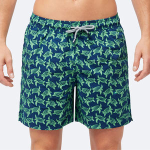 Shorts de bain en toile unie pour hommes, respirants, séchage rapide, avec logo personnalisé, pour la pêche (vente en gros) - Product Image 5