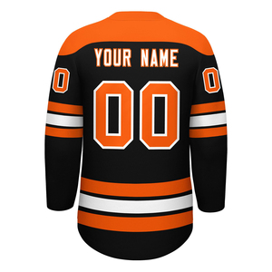 Jersey de hockey sobre hielo de manga larga con diseño personalizado, logotipo del equipo para torneos profesionales, entrenamiento y partidos. - Product Image 2