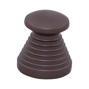 Tirador cónico escalonado de aluminio con diseño Tivara, en latón dorado, negro, oro rosa, azul cielo, marrón mate y acero inoxidable mate para gabinetes. - Product Image 6