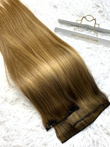 Venta al por mayor 100% Premium de alta calidad sin costuras Clip-In italiano Curl 100% Extensiones de cabello humano vietnamita Suelto Onda natural profunda - Product Image 2