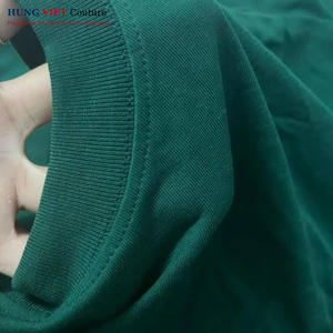 เสื้อยืดผ้าฝ้ายธรรมดาพิมพ์โลโก้ได้ตามต้องการส่งออกจากเวียดนาม - Product Image 2
