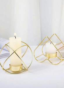 Elegant Tall Metal Candle Holder For Wedding Centerpiece Table Decoration And Luxury Home Interior Styling - Product Image 3