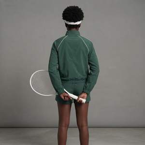Ensemble veste et short en nylon personnalisé OEM pour femmes, léger, vente en gros, fabricant, logo imprimé DTF personnalisé, streetwear, ensemble pour femmes - Product Image 5