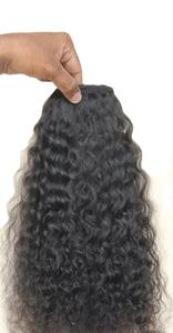 Extensions de cheveux bouclés en vrac AVEC trame Cheveux indiens bruts non traités Vague d'eau Cheveux humains en vrac - Product Image 2