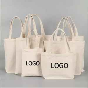 Sacs fourre-tout en toile de coton durable, écologiques, pour les courses quotidiennes et les voyages, avec logo et dimensions personnalisés - Product Image 2