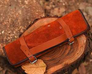 Ensemble de 7 couteaux de chef en acier à haute teneur en carbone, faits à la main et durables, avec manches en os et étui en cuir, pour couper la viande - Product Image 4