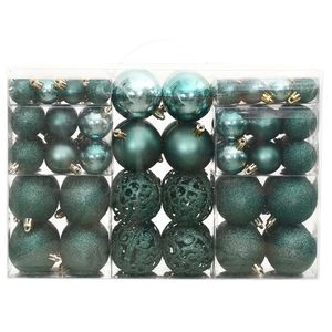 Set di palline di natale 100 pezzi di 1.2 verde \ "1.6 \" 2.4 \ "per palline e alberi - Product Image 2