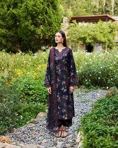 Robes Salwar Kameez décontractées d'été de qualité supérieure pour femmes pakistanaises et indiennes, en viscose, soie, coton, lin, polyester, ODM MDL 1021 - Product Image 4