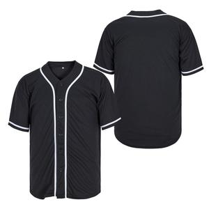 In Stock Baseball Jersey Casual Training Wear Custom Embroidery Print Number Letter Jersey Button <b>Down</b> Baseball Shirt - Product Image 3