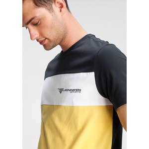 T-shirt pour homme personnalisé, uni, léger, 100% coton, plusieurs couleurs, logo imprimé personnalisé, col montant, coupe classique - Product Image 5