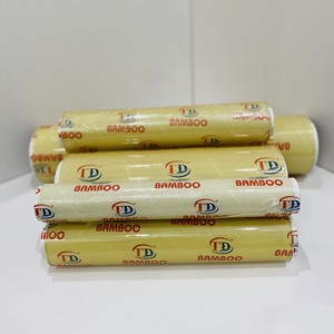 Eco-friendly Ready to Ship Manufacturer Food Fresh Keeping Packing PVC Cling Film Stretch <b>Wrap</b> Food Grade Jumbo <b>Roll</b> width 30cm - Product Image 1