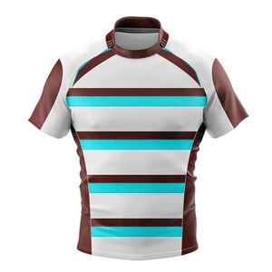 Camiseta de Rugby a Rayas para Hombre SPINE CRAFT, Jersey Deportivo, Ropa Deportiva, Camiseta de Entrenamiento, Ropa de Alto Rendimiento, Fabricante Mayorista - Product Image 1