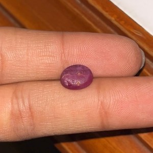 Corindon naturel violet à 6 rayons de haute qualité, taille ovale 8x10mm, cabochon pour la fabrication de bijoux faits à la main - Product Image 4