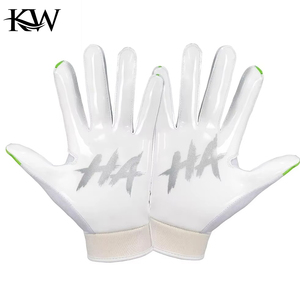 Gants de protection pour le football américain, nouvelle arrivée, design personnalisé, imprimé, cuir artificiel, imperméables, poignet réglable - Product Image 2