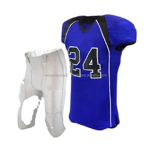 Uniforme de fútbol americano de manga corta de talla grande personalizado al por mayor nuevo estilo transpirable de secado rápido de alta calidad - Product Image 6