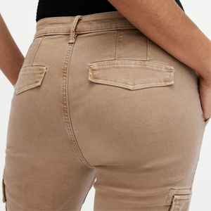 Jeans de Mujer de Talle Grande, Cintura Alta, Pierna Ancha, 100% Algodón Lavado, con Logotipo Personalizado de Lujo, Moda Premium 2026 - Product Image 6