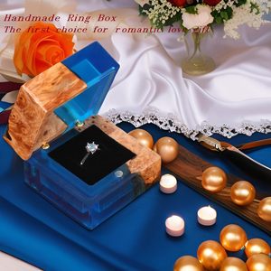 Wedding <b>Ring</b> Box Handmade Walnut Wood Customizable <b>Ring</b> Bearer Box Proposal Elegant Vintage <b>Engagement</b> <b>Ring</b> <b>Holder</b> Box Single - Product Image 5