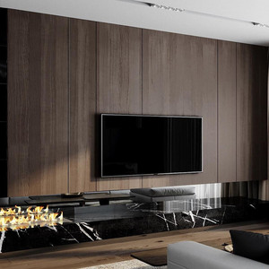 Modern Decoration Style <b>PVC</b> Fluted <b>Wall</b> Panel Board Indoor Household Waterproof Fireproof <b>Wall</b> <b>Cladding</b> - Product Image 3