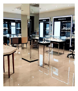 Modern Luxury Watch Shop Interior Design Premium Watch Display Glass Cabinets LED <b>Lighting</b> Stylish Showroom Furniture Unit - Product Image 4