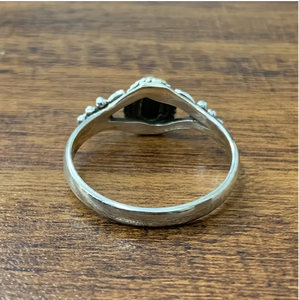 Anillo Boho de Plata de Ley 925 con Turquesa Hecho a Mano en Jaipur (2.7 Gramos), Joyería de Lujo - Product Image 4