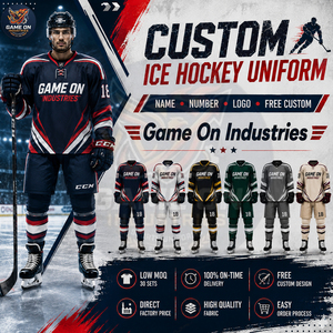 Wholesale Rate Personalized  Custom Sublimated Match Jersey and Protective Pants Set Full Body Ice Hockey Team Sportswear  - Product Image 5