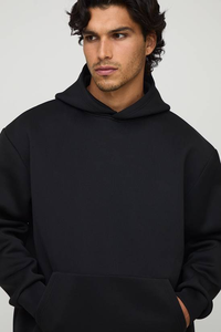 Sweat à capuche personnalisé de qualité supérieure, épais, uni, teint, 100 % coton, 430 GSM, coupe classique, écologique, respirant, chaud, sans fermeture éclair - Product Image 6