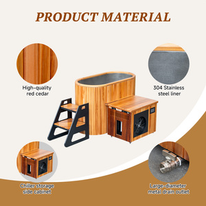 Suite <span class=keywords><strong>Spa</strong></span> Botanique Bien-être Bain de Glace Cèdre Rouge Ovale 316SS Smart WiFi CE Chiller DDP <span class=keywords><strong>Allemagne</strong></span> Rétret Zen - Product Image 4