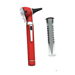 Otoscope à fibre optique MINI, couleur rouge, outil de diagnostic portable pour l'examen des oreilles avec éclairage lumineux, design compact et léger - Product Image 4