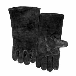 Gants de soudage en cuir de vachette pleine fleur résistants à l'abrasion pour travaux lourds, lutte contre les incendies, construction et barbecue - Product Image 6