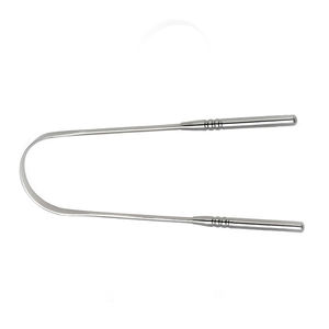 Raspador de Lengua de Acero Inoxidable en Forma de U, Hecho a Medida, con Mango Antideslizante de Dientes Redondos y Diseño de Arco Circular para una Comodidad Óptima al Raspar - Product Image 5