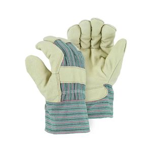 Wholesale Custom Design Leather Safety <b>Gloves</b> Double Palm <b>Gloves</b> for Work-Hand Protection - Product Image 4