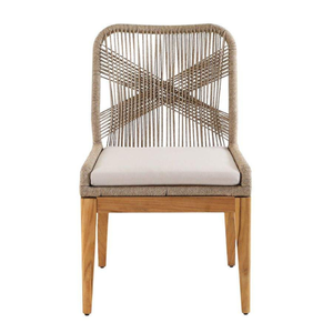 Meubles de restaurant de luxe pour terrasse extérieure en aluminium avec structure en bois de teck d'Indonésie - Product Image 3