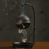 Brûleur d'encens religieux indien classique Bakhoor, matériaux métalliques naturels écologiques, durable, parfum intemporel, décoration intérieure
