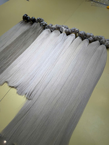 Premium Quality Vietnam Skin Weft Virgin Extensions Super Double Drawn <b>Bleached</b> Blonde Colors #PLA 40cm-90cm Human Wholesale - Product Image 3