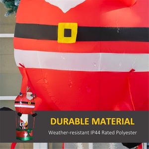 Pupazzo di Neve Gonfiabile Natalizio per Decorazioni Esterne Festive per Casa o Giardino - Product Image 5