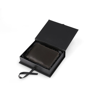 Wholesale Luxury Men's Bifold Slim High Quality Genuine Leather <b>Wallets</b> Short <b>RFID</b> <b>Blocking</b> Custom Logo Premium Card Holder 2026 - Product Image 4