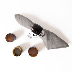 Anneau de serviette en corne de qualité supérieure, moderne, luxueux, écologique, décoratif pour la table, accent de mise en scène, Tradebyd pour cadeaux promotionnels - Product Image 1