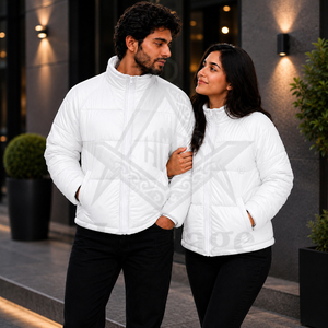Veste matelassée d'hiver pour femme, style court et oversize, coupe-vent et tendance, inspirée des insignes maçonniques. - Product Image 3
