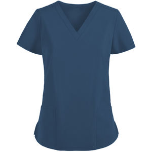 Vente en gros de tenues d'infirmière anti-rides lavables en tissu doux, uniformes d'hôpital, tenues médicales, ensembles de tenues de travail pour femmes - Product Image 2