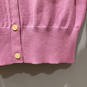 Cárdigan de Punto de Algodón Suave de Manga Larga con Cuello Redondo para Mujer, Estilo Informal de Oficina, Personalizado OEM, Ropa de Mujer Moderna de Alta Calidad - Product Image 3