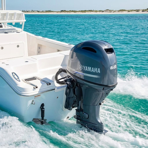 Moteur hors-bord 4 temps 60 CV Yamaha à démarrage électrique, essence, pour bateau pneumatique fluvial, avec fonction Power Tilt - Product Image 6