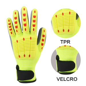 Gants de travail anti-chocs de qualité supérieure OEM ODM avec paume renforcée antidérapante – Fabrication en usine - Product Image 5
