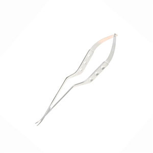 Micro-ciseaux manuels en acier de haute qualité, lames angulées, pointe courbée, acier inoxydable, usage chirurgical, certifiés CE ISO par Grip Surgical - Product Image 4