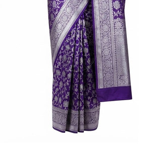 Sari de Luxe pour Femme, Robe Drapée de Créateur, Broderie Élégante, Vêtement Ethnique, Idéal pour Occasions Festives, Mariages et Fêtes, Vente en Gros - Product Image 6