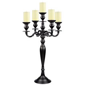 Antique Brass Cherub Angel <b>Candelabra</b> 5 Arm Vintage <b>Gold</b> Bronze Metal Candle Holder Luxury European Style Table Centerpiece - Product Image 5