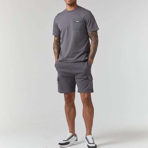 Conjuntos de Camisetas y Pantalones Cortos Casuales Ligeros y Cómodos para Hombre, Modelo 2026, Personalizados, Transpirables, de Poliéster/Algodón - Product Image 3