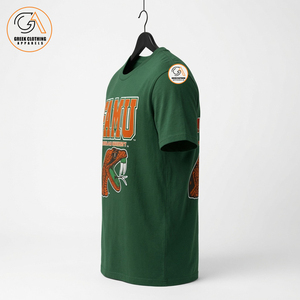 เสื้อยืดคอกลมแขนสั้นสีพื้นสำหรับผู้ชาย แบรนด์ Greek Clothing Apparel FAMU ผลิตจากผ้าเจอร์ซีย์คอตตอนอย่างดี ทรงปกติ เหมาะสำหรับใส่ในโอกาสที่เป็นทางการ เป็นมิตรต่อสิ่งแวดล้อม - Product Image 3