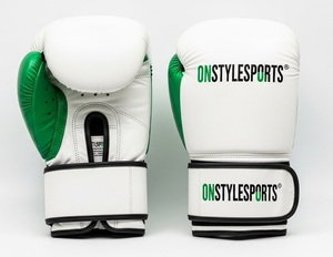 Gants de boxe MMA Wolon pour l'entraînement en salle, sparring, ajustement confortable, cuir imperméable durable, support de poignet, fermeture à lacets - Product Image 4
